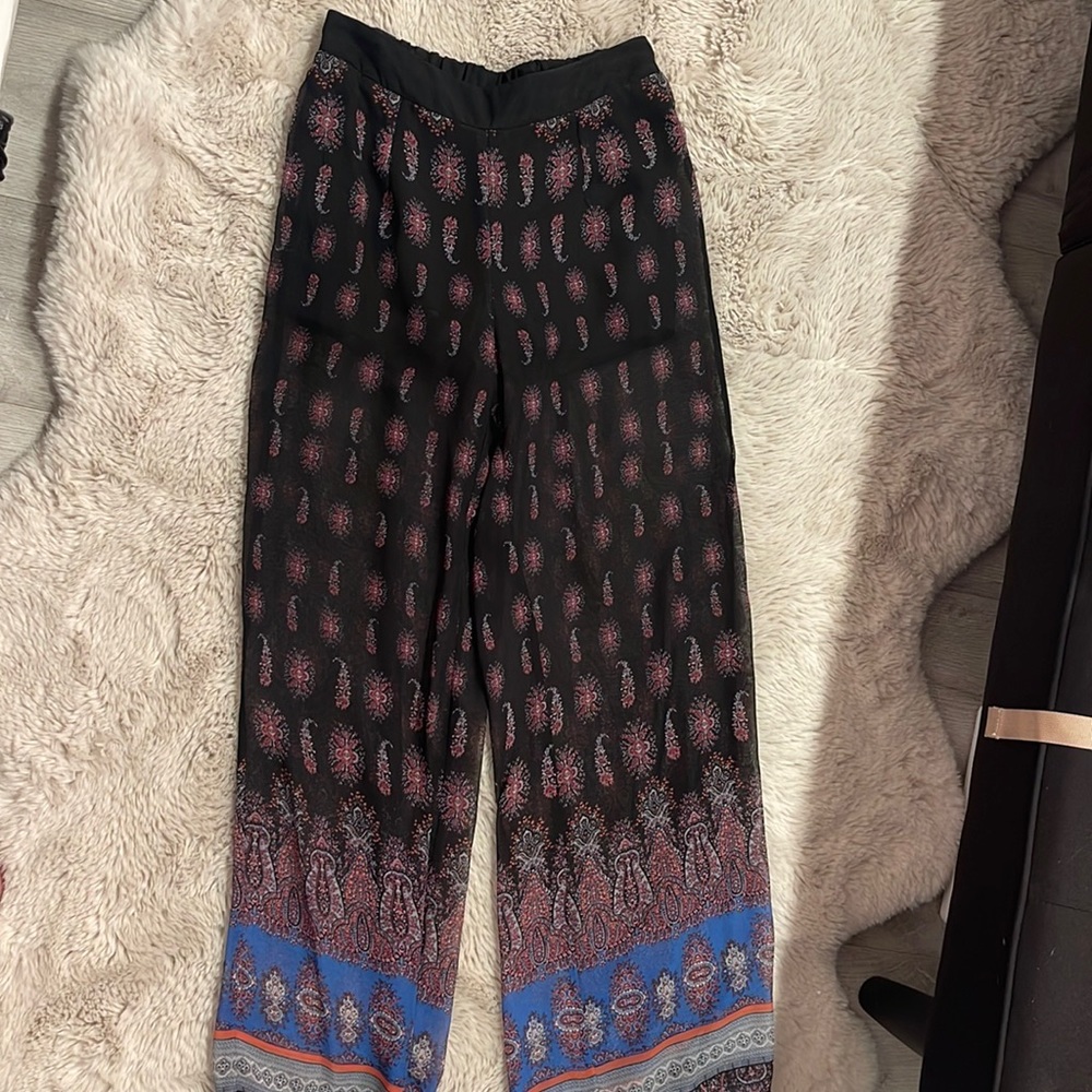 High waisted Paisley Pants